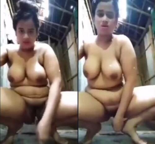Unsatisfied big boobs village xx bhabhi masturbating with knifeButt