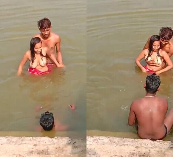 new indian porn horny sexy couples enjoy in river leaked mms