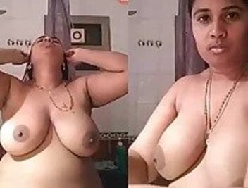 Sexy hot desi bhabi pron showing big tits milk tank mms