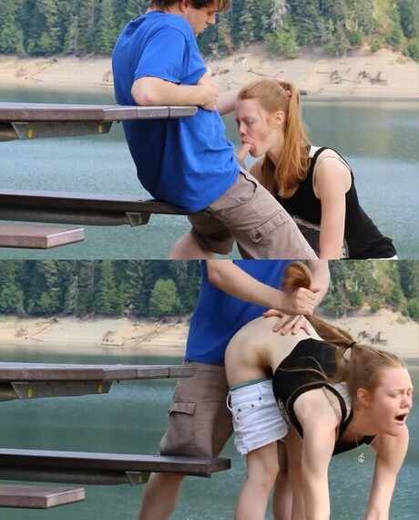 Amateur couple blowjob public outdoors hdwww sex creampie HD