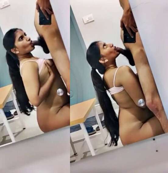 Amateur horny college girl sxxxxxx sucking bf cock in calssroom