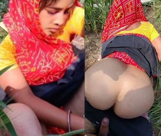 Beautiful muslim village sexy hot bhabi doggy fuck hindu bf outdoor HD