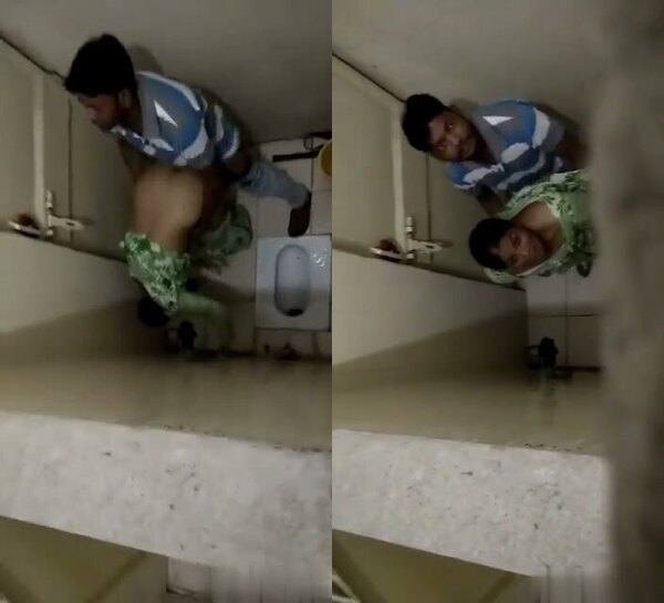 Amateur sexy couple koxxx fucked in toilet hidden capture